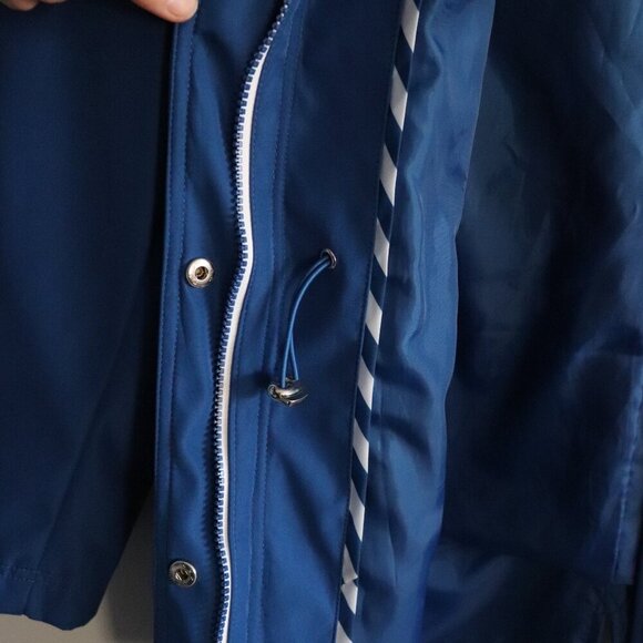 Northern Reflections Women's M Blue Hooded Full Zip Lined Rain Coat Jacket - Picture 12 of 16